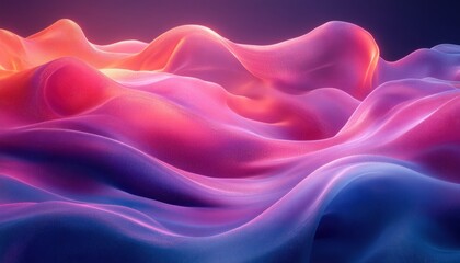 Obraz premium Abstract Fluid Geometry Dynamic Vibrant Liquid Wave Patterns in Modern Background