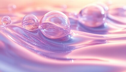 Abstract Fluid Art Dynamic Motion with Sporty Liquid Swirls in Pastel Tones