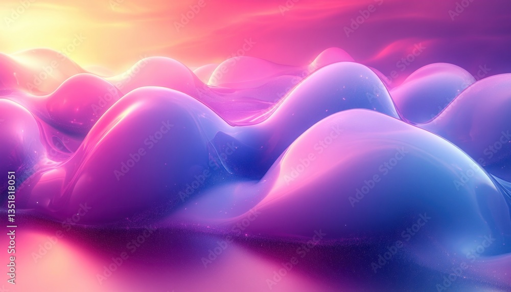 Poster dynamic fluid geometry with sporty abstract patterns and vibrant liquid swirls in modern minimalist 
