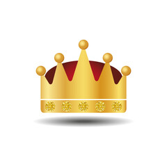 The crown is a symbol of monarchical power on a white background