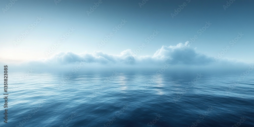 Poster abstract blue gradient background for minimalist product presentation with light and blurred shadows