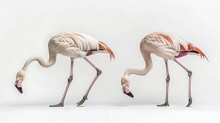 Obraz premium Flamingos posing beautifully showing natural charm images