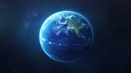 Obraz premium Majestic Earth: A Celestial View of Our Planet