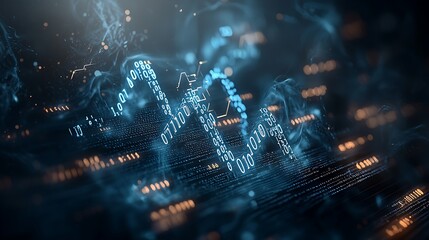 Fototapeta premium Abstract digital graphic