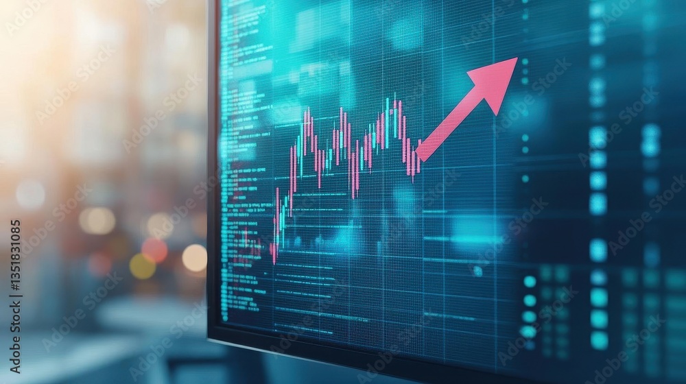 Poster A computer screen displaying a chart with detailed data analysis and insights for business performance evaluation