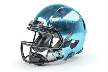 Fototapeta premium 3D Football Helmet Model – Realistic Protective Gear Isolated on White