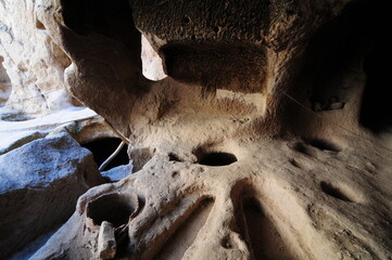A view from the Historical Gumusler Monastery in Nigde, Turkey