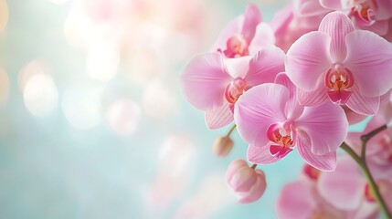 Exquisite pink phalanx flowers filling the floral background with beauty
