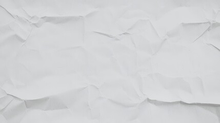 Fototapeta premium Crumpled White Paper Background for Creative Designs and Mockups