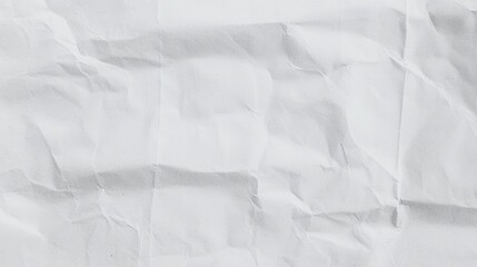 Obraz premium Textured Crumpled White Paper Background for Creative Design and Art Projects