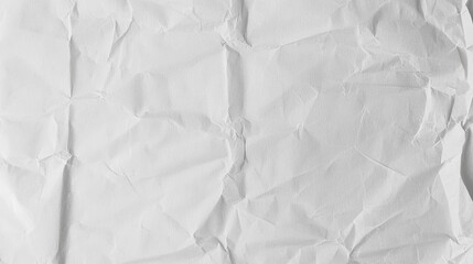 Crumpled White Paper Texture Ideal for Backgrounds and Graphic Design Projects