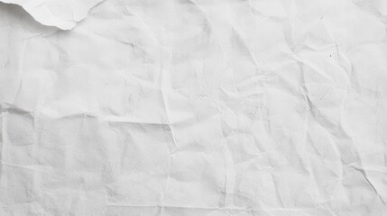 Obraz premium Crumpled White Paper Background for Artistic and Creative Projects