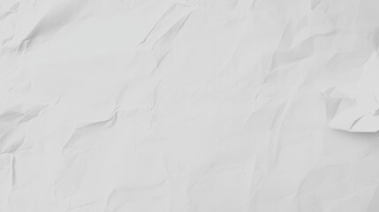 Crumpled White Paper Texture for Background or Graphic Design Use