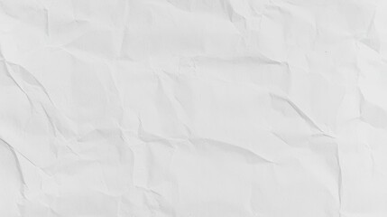 Obraz premium Crumpled White Paper Background for Textures and Design Elements in Art Projects
