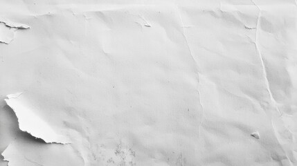 Obraz premium White Crumpled Paper Background for Texture and Abstract Design Projects