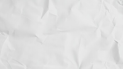 Fototapeta premium Crumpled White Paper Texture Background for Creative Design or Artistic Projects