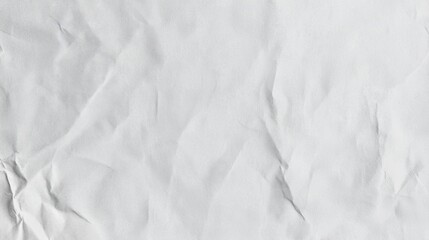 Obraz premium Crumpled White Paper Texture Background for Art and Design Projects
