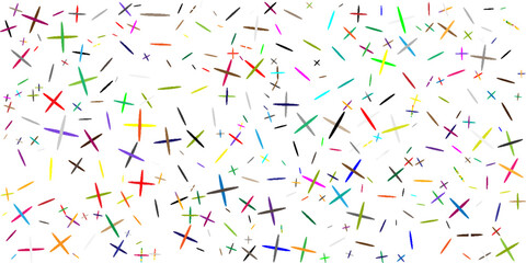 white background with scattered, multicolored sparkles of various sizes, creating a lively, abstract, and festive pattern.