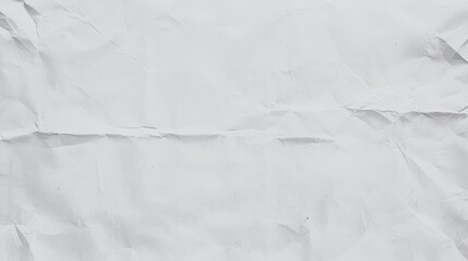 Obraz premium Textured Crumpled White Paper Background for Minimalist Design and Creative Projects