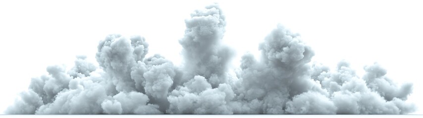Obraz premium Smoke cloud burst effect.