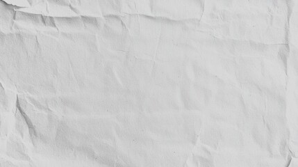 Crumpled White Paper Texture Background for Creative Design and Art Projects