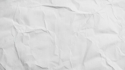 Textured White Crumpled Paper Background for Design and Creative Projects