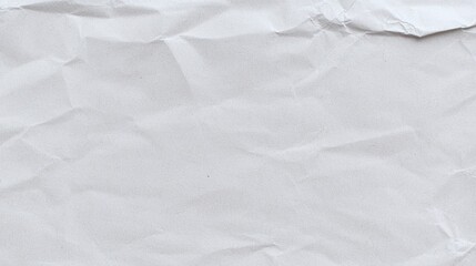 Obraz premium Crumpled White Paper Texture Background for Creative Projects and Design Use
