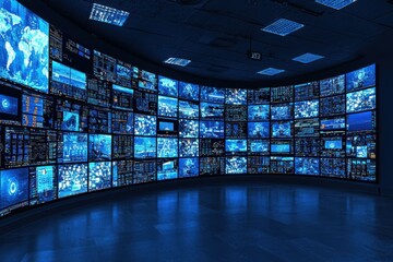 Immersive Data Visualization Global Network