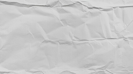 Fototapeta premium Crumpled White Paper Background with Texture for Design and Creative Projects
