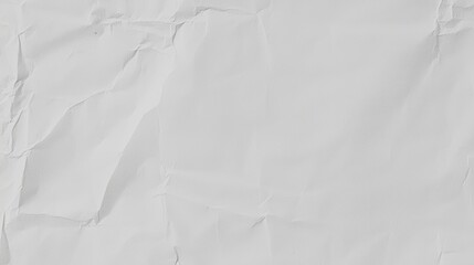 Crumpled White Paper Background Texture for Design and Art Projects