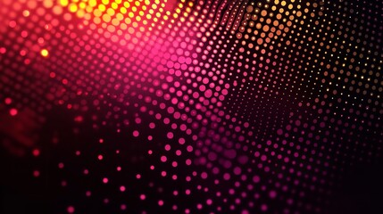 Fototapeta premium Vibrant Abstract Background with Glittering Dots in Red and Gold Tones