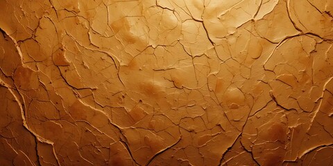Textured golden backdrop with intricate crackle patterns and stucco effect