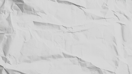 Obraz premium Crumpled White Paper Background for Textures, Designs and Creative Projects