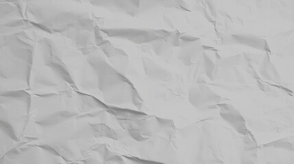 Crumpled White Paper Background Ideal for Textures, Designs and Creative Projects