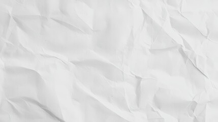 Obraz premium Crumpled White Paper Texture Background for Creative Design and Art Projects