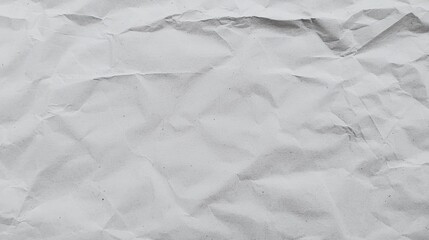 Textured Crumpled White Paper Surface for Creative Background and Art Projects