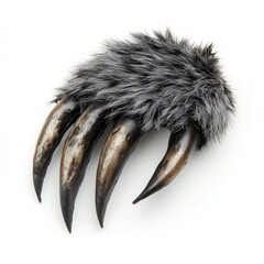 Generic Werewolf Claw Perspective Background. Gray