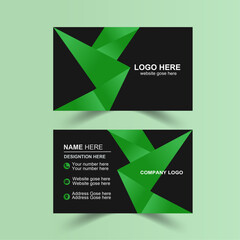Fototapeta premium Modern and simple business card design Modern presentation card with company logo Vector business card template Visiting card for business and personal use Vector illustration design .