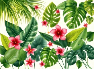 Vibrant Tropical Flora