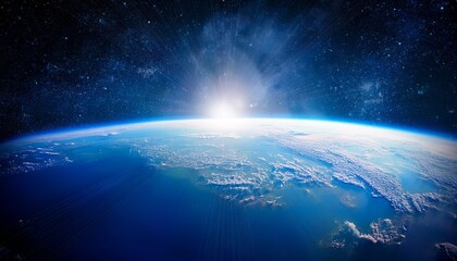 Fototapeta premium earth and sun