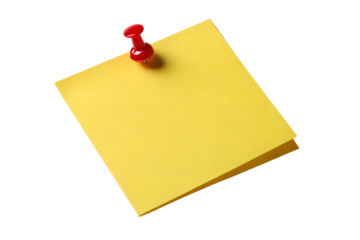 A simple yellow sticky note pinned against the dark void a symbol of fleeting thoughts important reminders and bright ideas waiting to be captured with stark contrast and sharp focus.