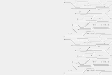 vector futuristic circuit board , Electronic motherboard , Communication and engineering concept , Hi-tech digital technology concept	
