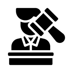 auctioneer glyph icon