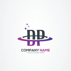 Modern Letter DP PD Planet space logo design With Creative Vector Elements