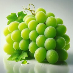 grapes on a white background