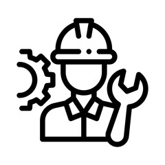 AV technician line icon