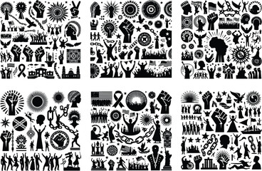 International Workers' Day Silhouette Vector 