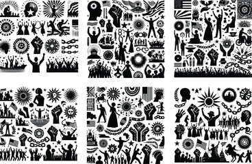 International Workers' Day Silhouette Vector 