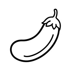 Minimalistic Eggplant Illustration  