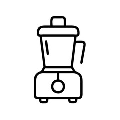 Fototapeta premium Juicing machine line art illustration on clear background 